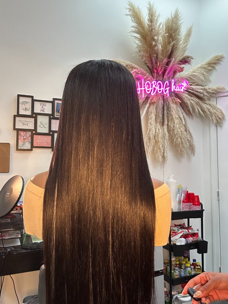 HD LACE WIG * RAW INDIAN* [Pre-bleach/ Glue-less]