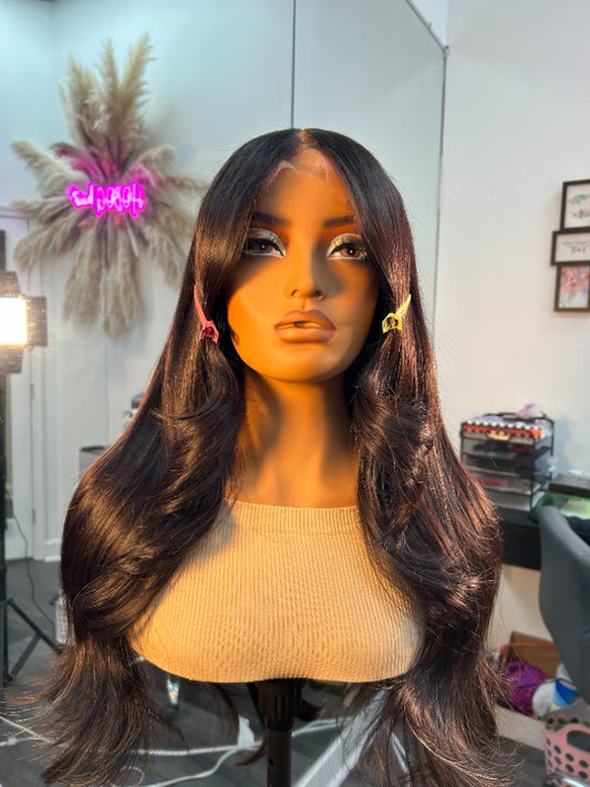 HD LACE WIG * RAW INDIAN* [Pre-bleach/ Glue-less]
